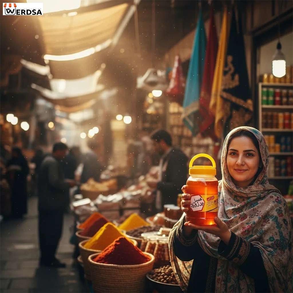 عسل بهارنارنج 2 کیلویی موم دار
